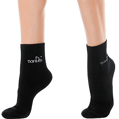 Bavlněné ponožky s bodovou turmalínovou vrstvou