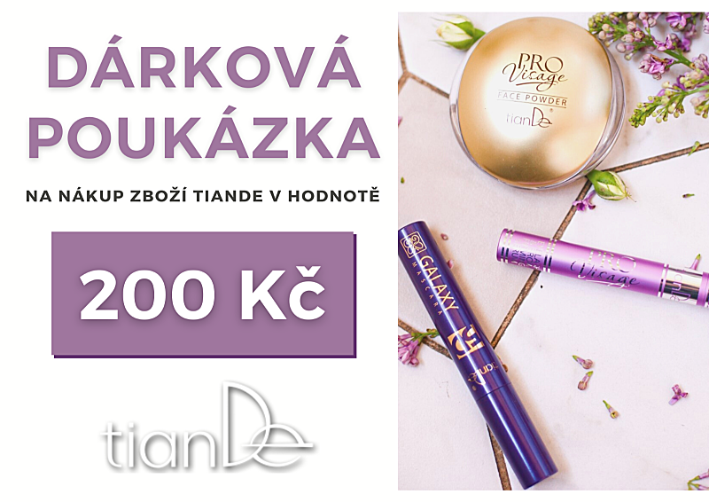 Dárková poukázka v hodnotě 200 Kč